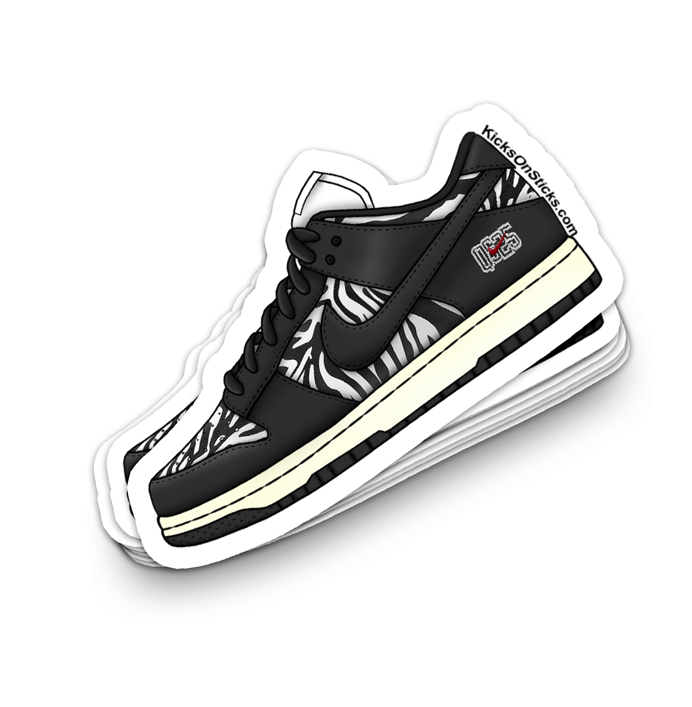 SB Dunk Low "Quartersnacks 2021" Sneaker Sticker