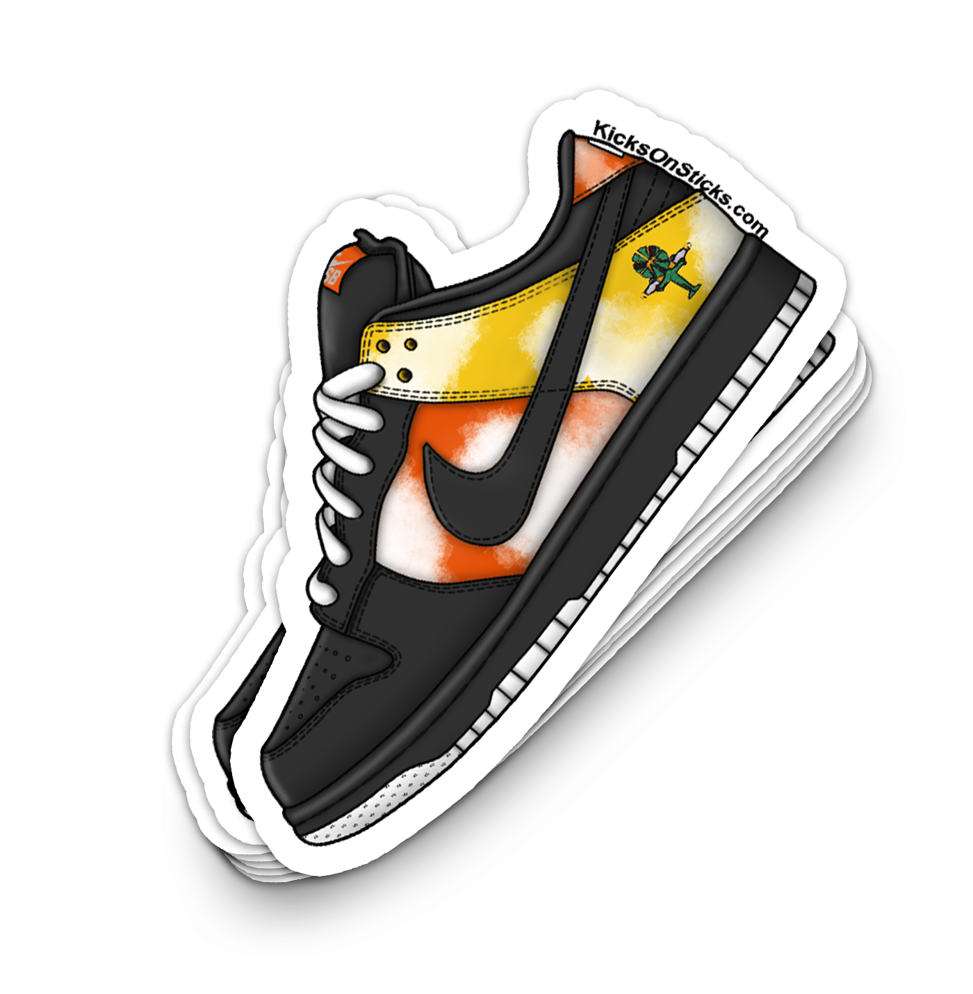 SB Dunk Low "Raygun Black 2019" Sneaker Sticker