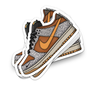 SB Dunk Low "Safari" Sneaker Sticker