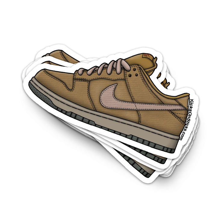 SB Dunk Low "Sandalwood" Sneaker Sticker