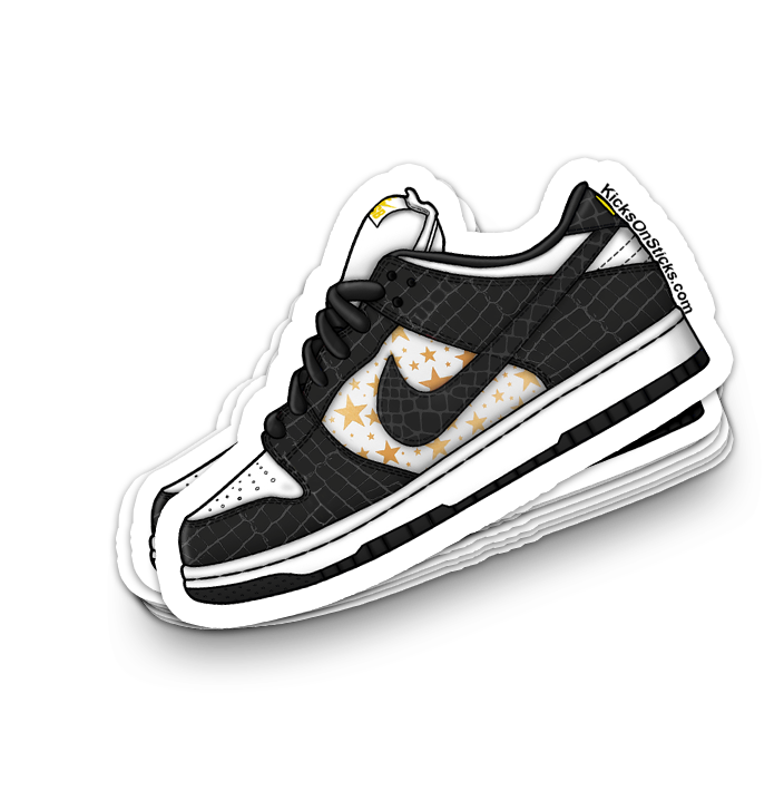 SB Dunk Low "Supreme Black 2021" Sneaker Sticker