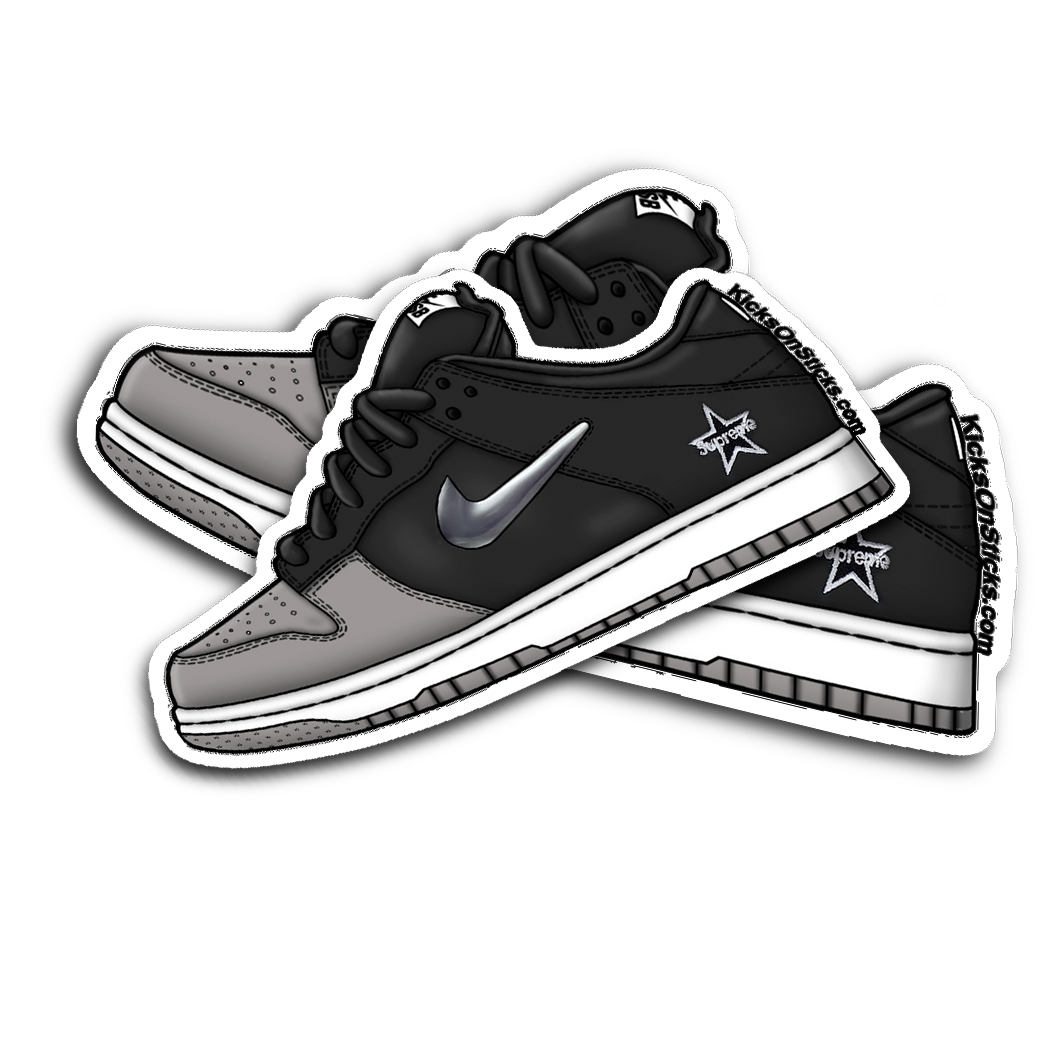 SB Dunk Low "Supreme Jewel Silver" Sneaker Sticker