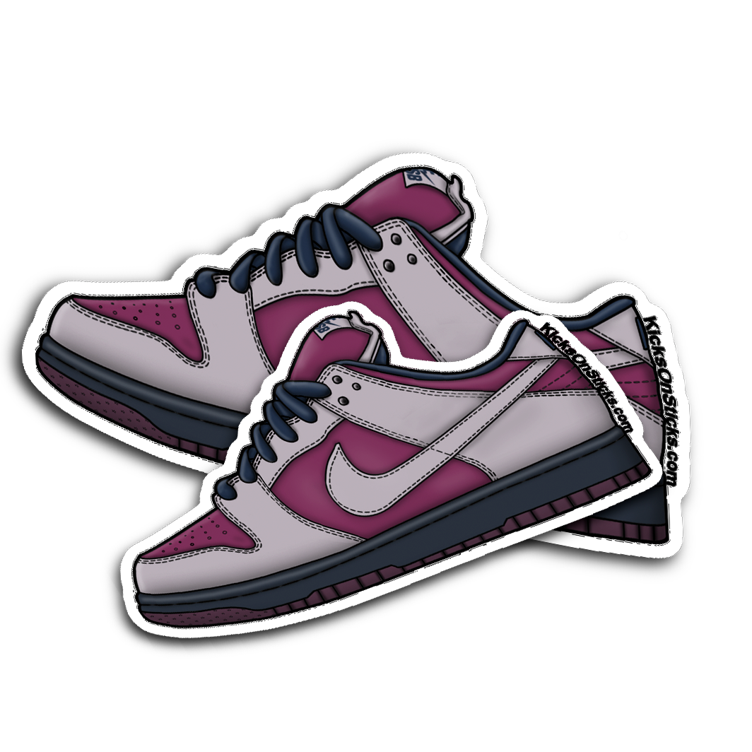 SB Dunk Low "True Berry" Sneaker Sticker