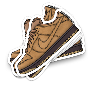 SB Dunk Low "Wheat 2020" Sneaker Sticker