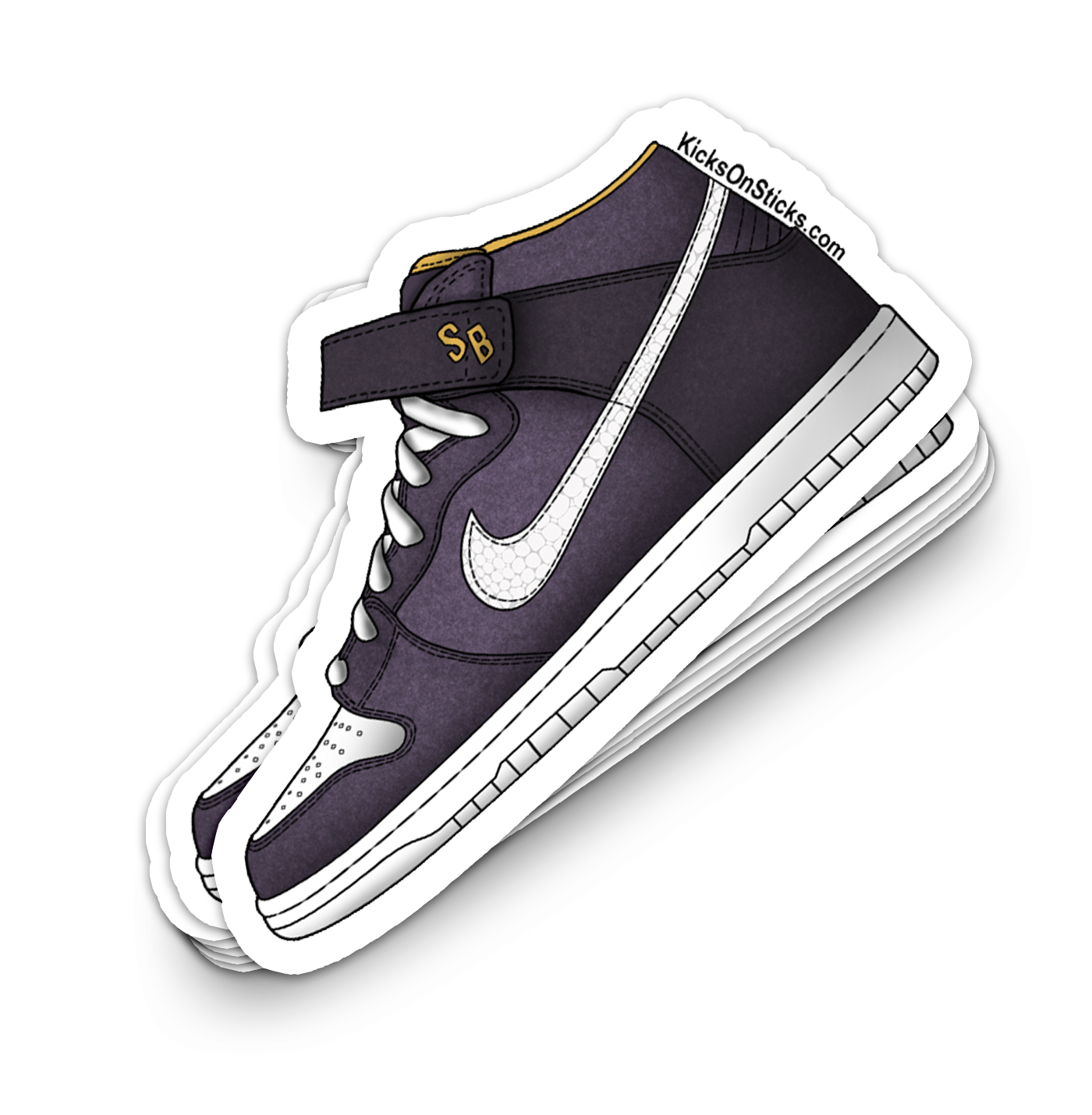 SB Dunk Mid "Abyss" Sneaker Sticker