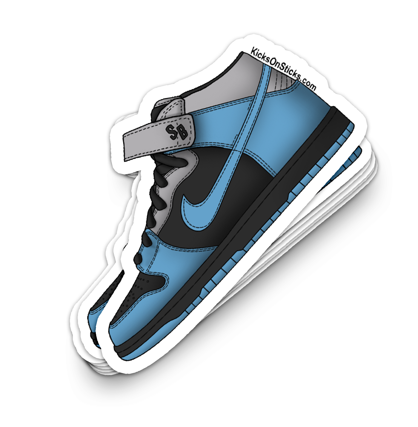 SB Dunk Mid "Aqua" Sneaker Sticker