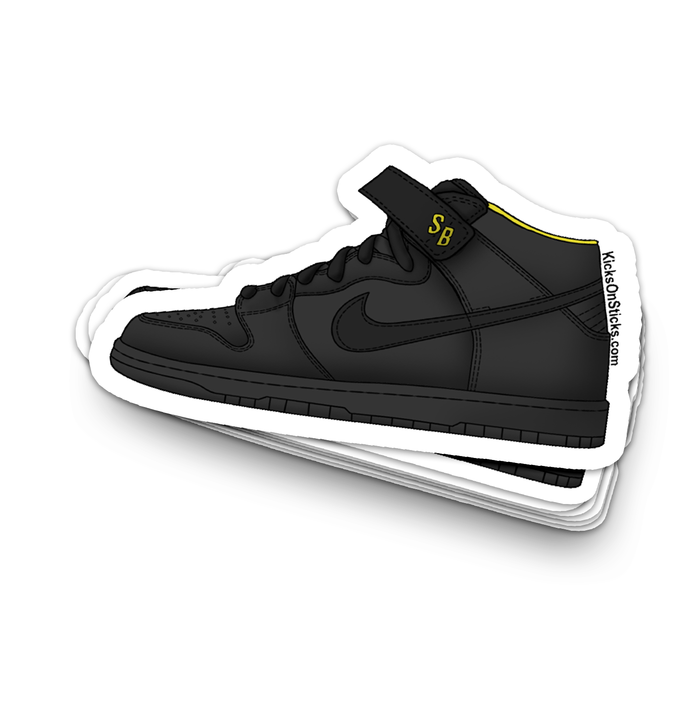 SB Dunk Mid "Batman" Sneaker Sticker