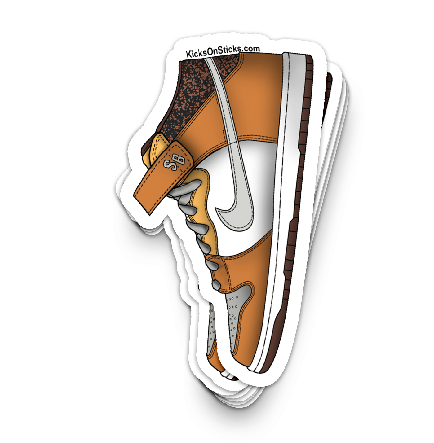 SB Dunk Mid "Fender Bass" Sneaker Sticker