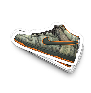 SB Dunk Mid "Real Tree Camo" Sneaker Sticker