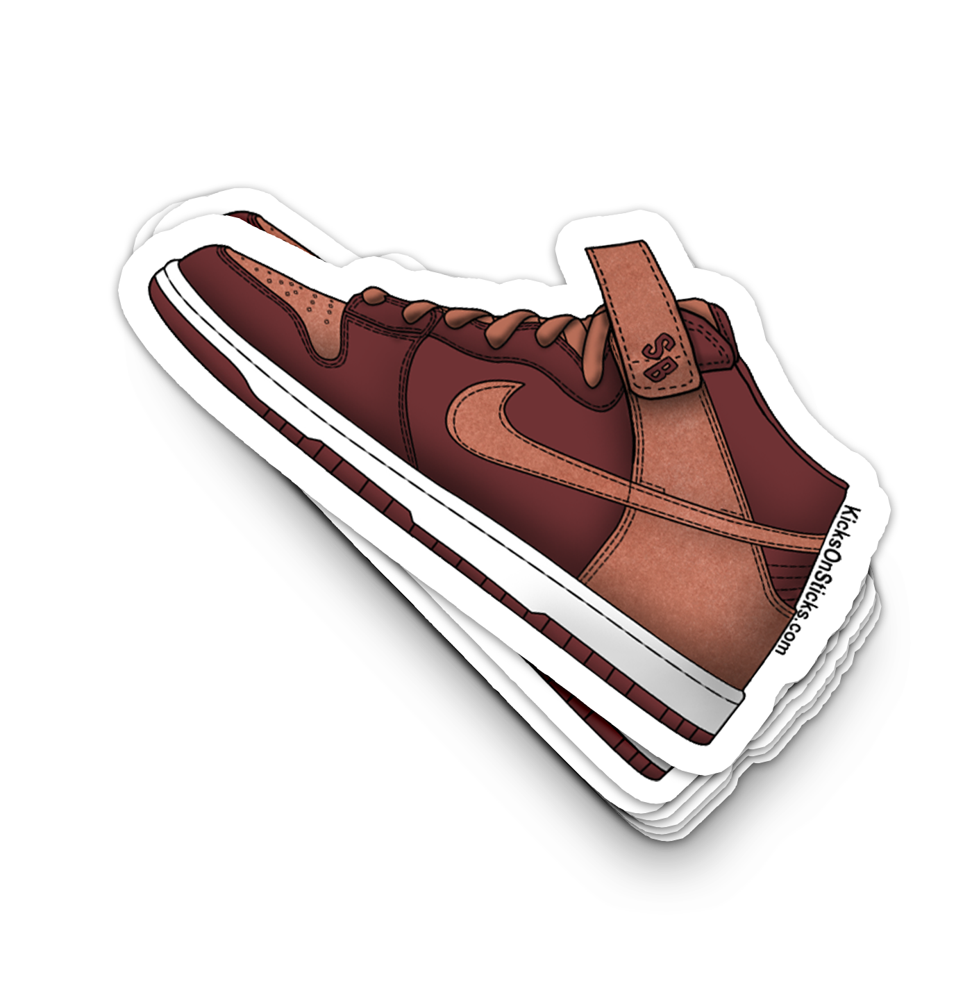 SB Dunk Mid "Team Red Pony" Sneaker Sticker