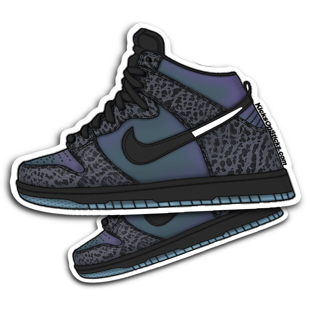 SB Dunk High Black Sheep Hornets Sneaker Sticker