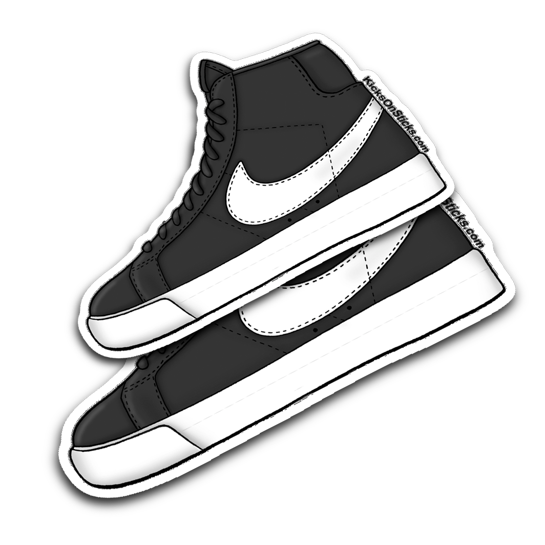 SB Blazer "Black White" Sneaker Sticker