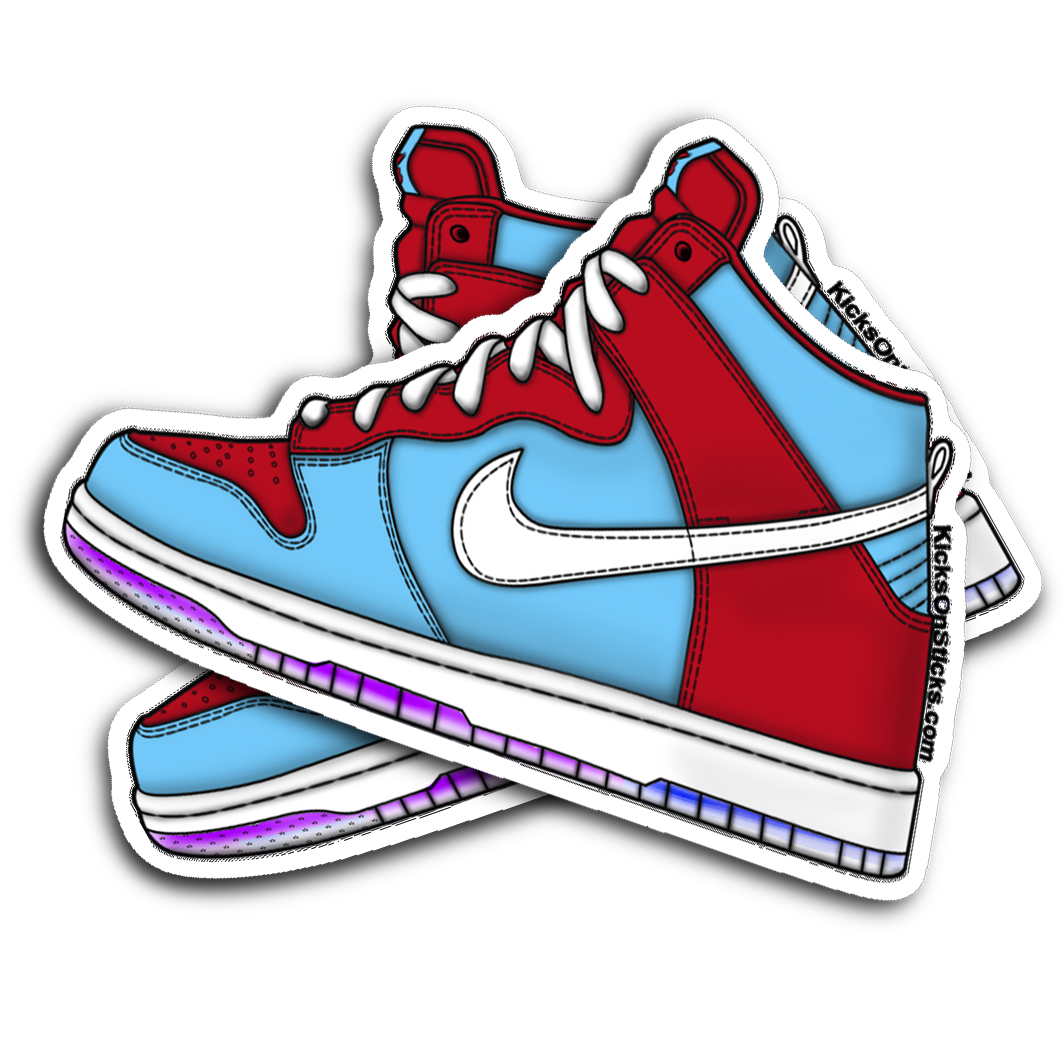 SB Dunk High "Bloody Gums" Sneaker Sticker