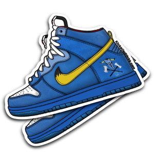 SB Dunk High "Blue Ox" Sneaker Sticker