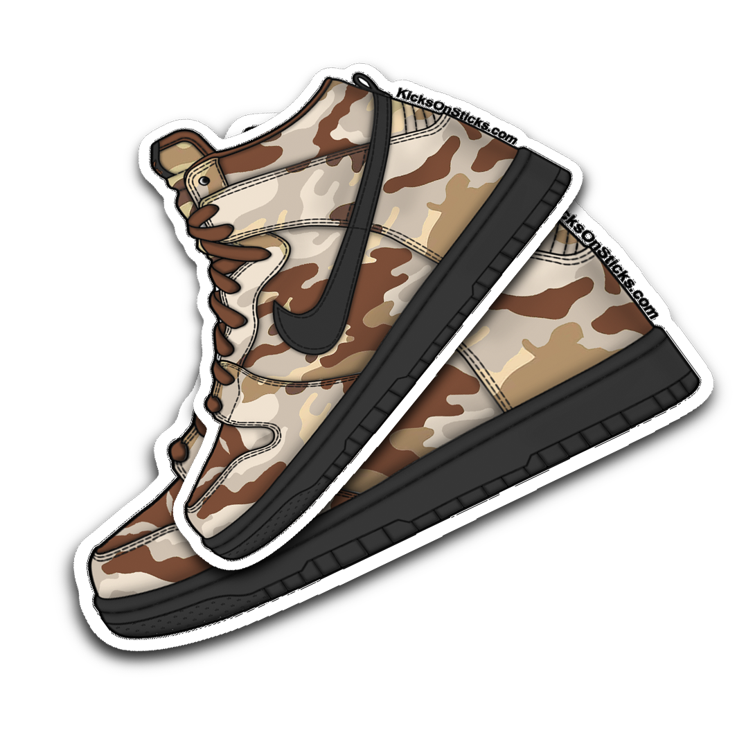 SB Dunk High "Desert Camo" Sneaker Sticker