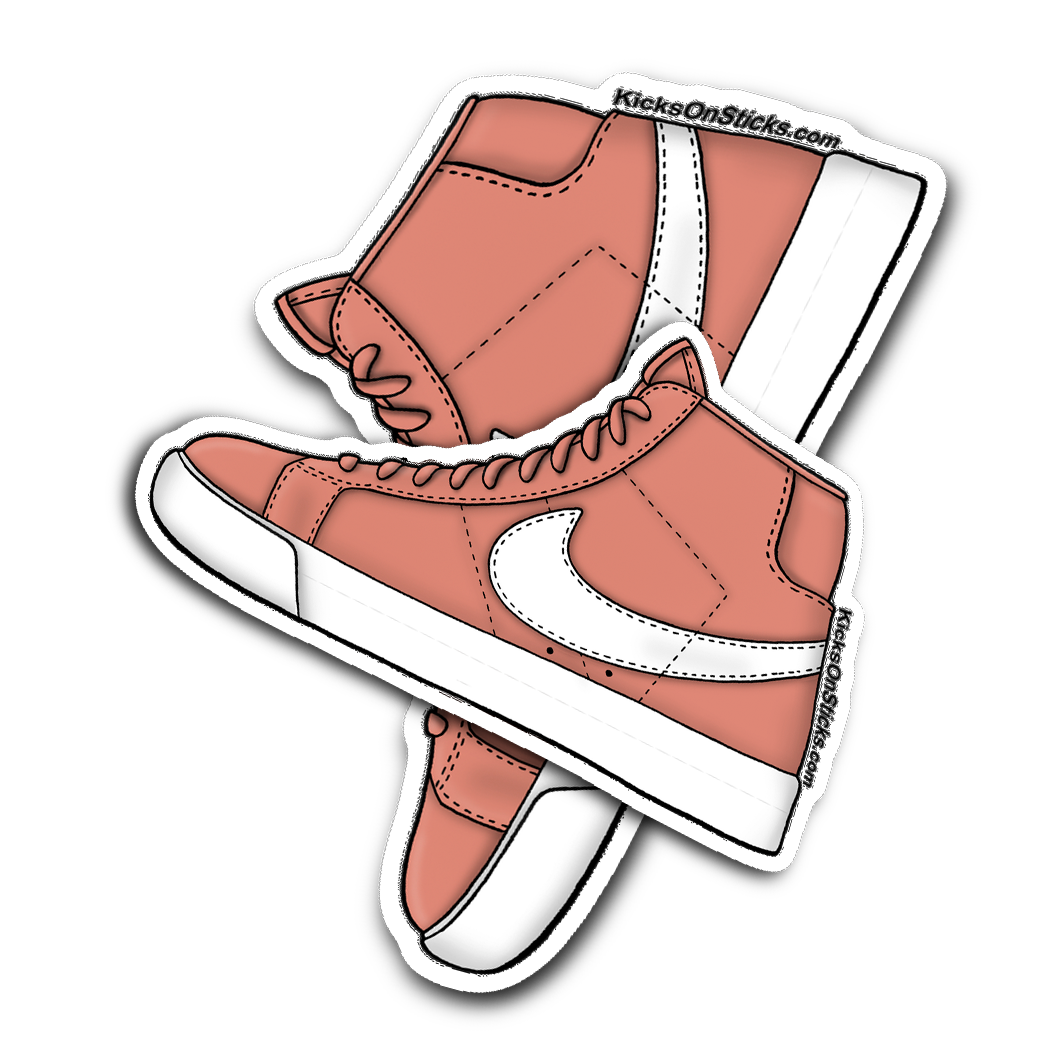SB Blazer "Dusty Peach" Sneaker Sticker