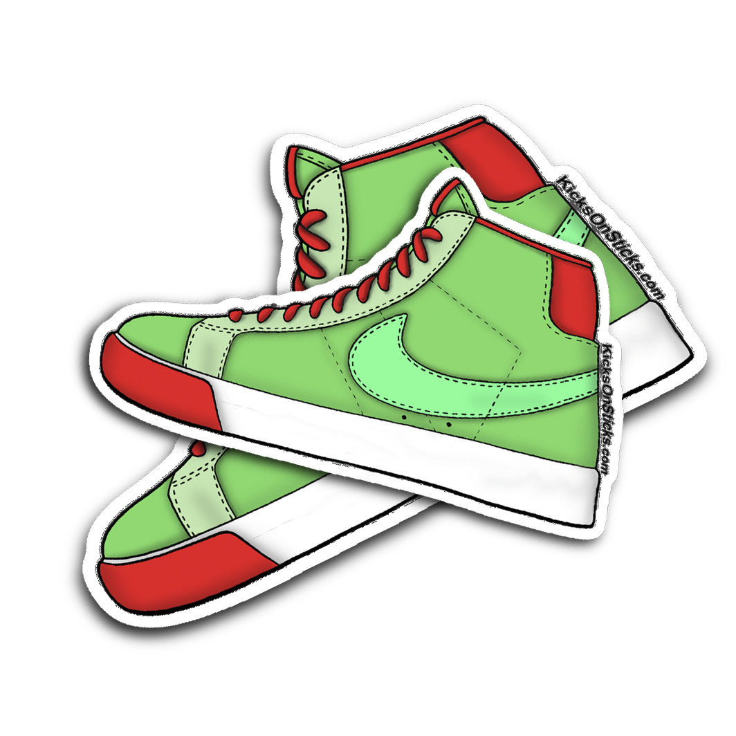 SB Blazer "Green Spark" Sneaker Sticker