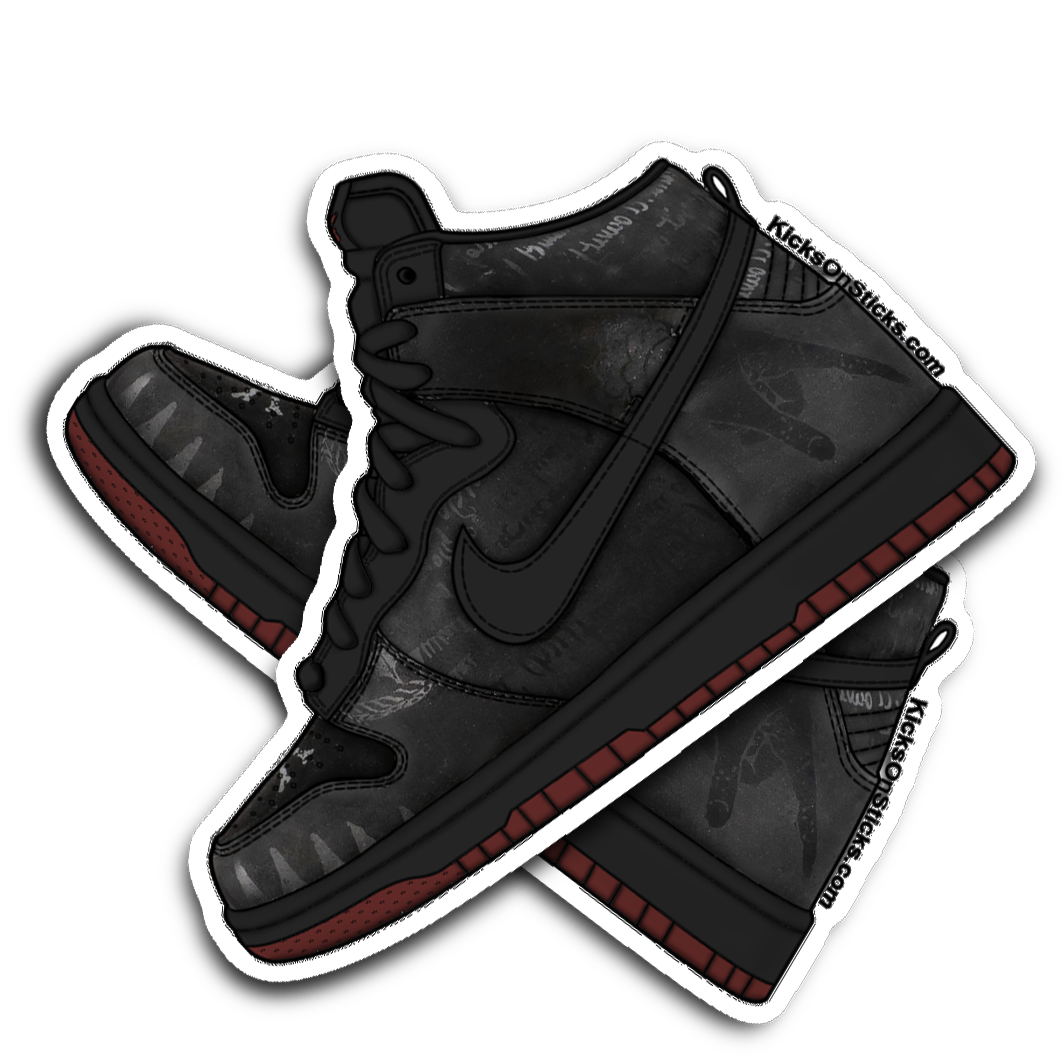 SB Dunk High "Melvin Black" Sneaker Sticker