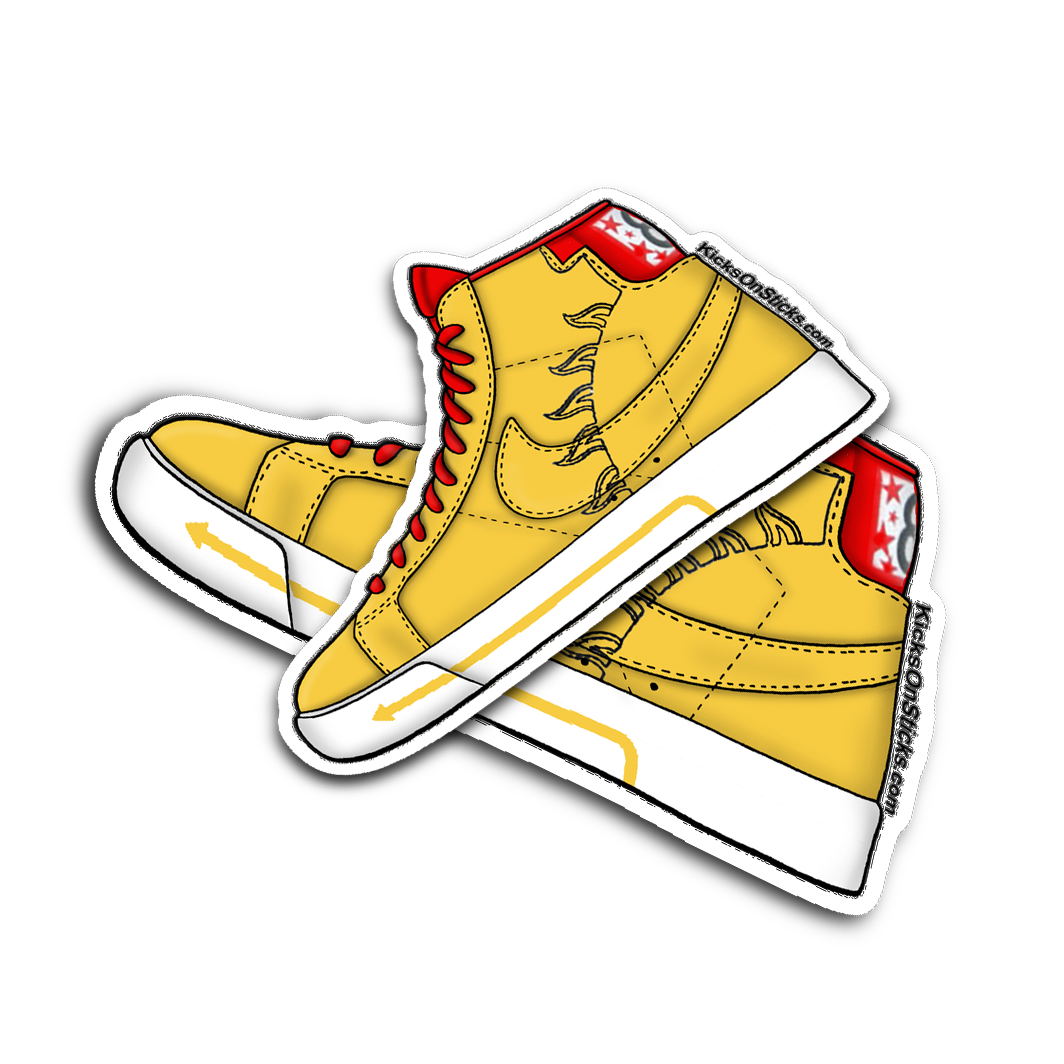 SB Blazer "Micheal Lau BMX" Sneaker Sticker