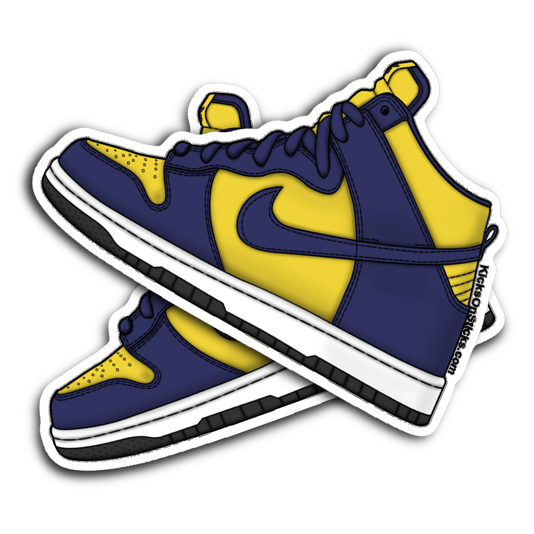 SB Dunk High "Michigan" Sneaker Sticker