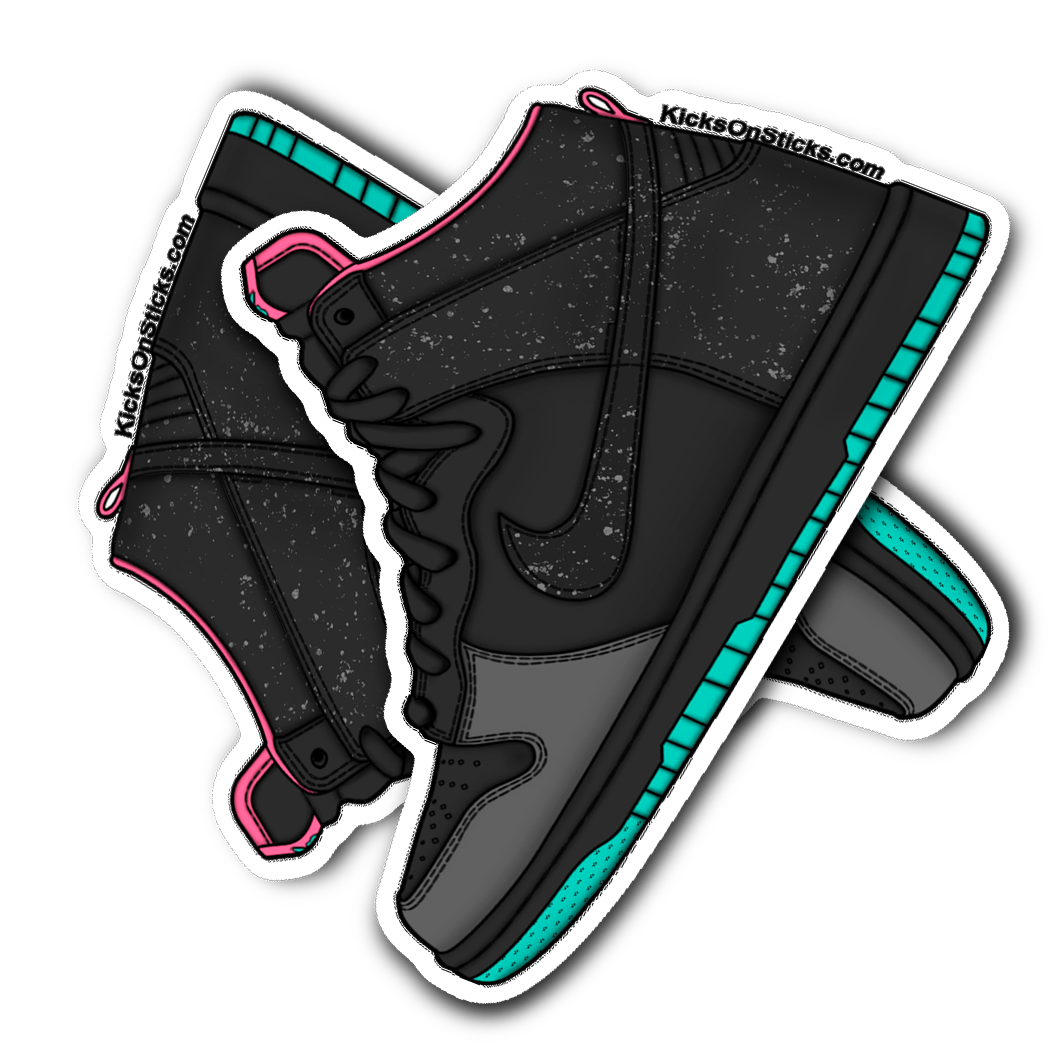SB Dunk High "Northern Lights" Sneaker Sticker