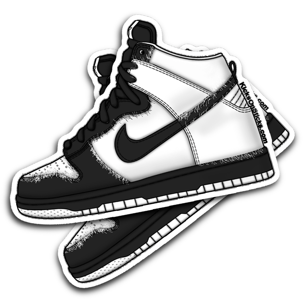 SB Dunk High "Panda" Sneaker Sticker