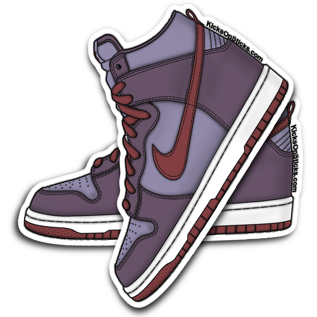 SB Dunk High "Plum" Sneaker Sticker
