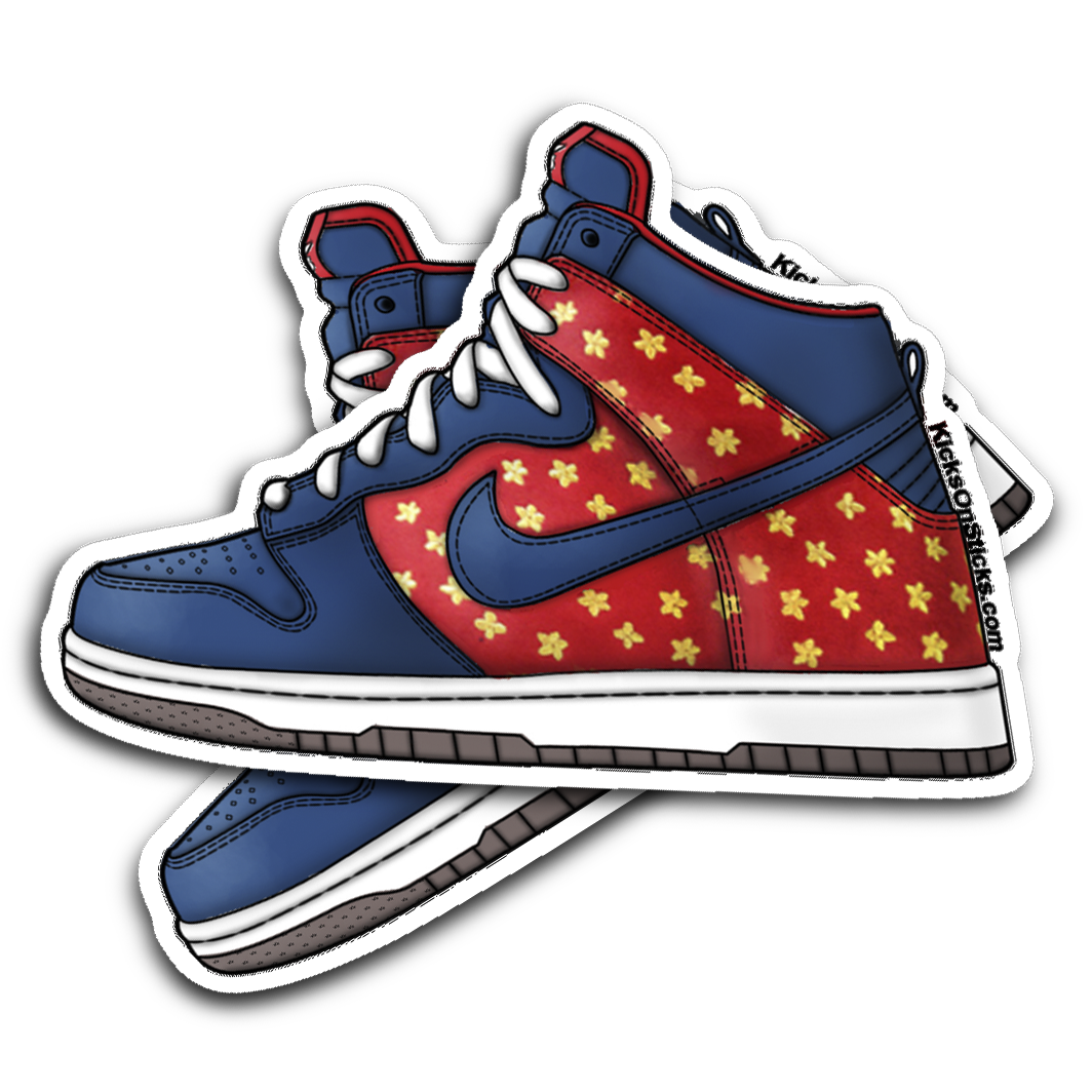 SB Dunk High Quagmire Sneaker Sticker