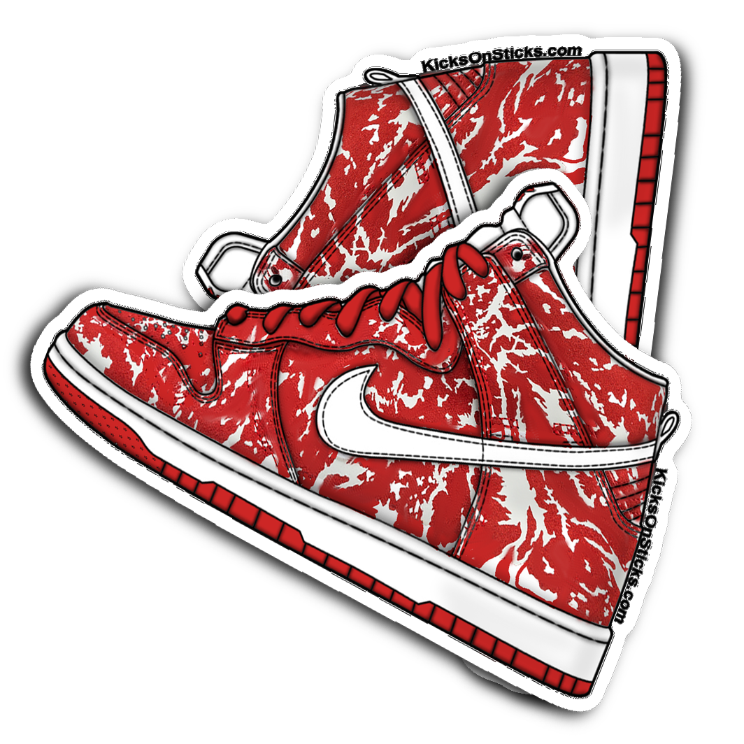 SB Dunk High Raw Meat Sneaker Sticker