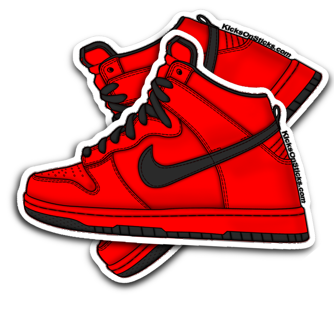 SB Dunk High "Red Devil" Sneaker Sticker