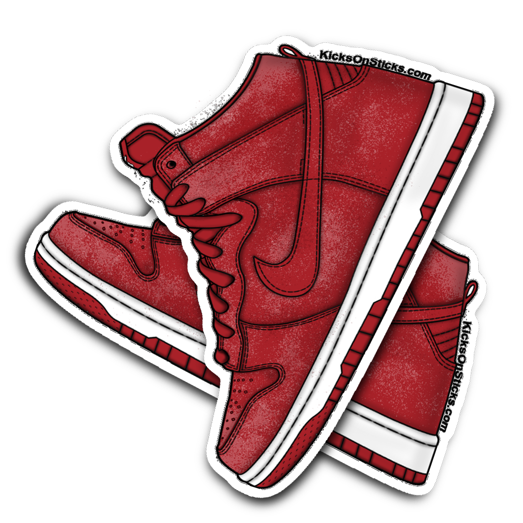 SB Dunk High "Red Velvet" Sneaker Sticker