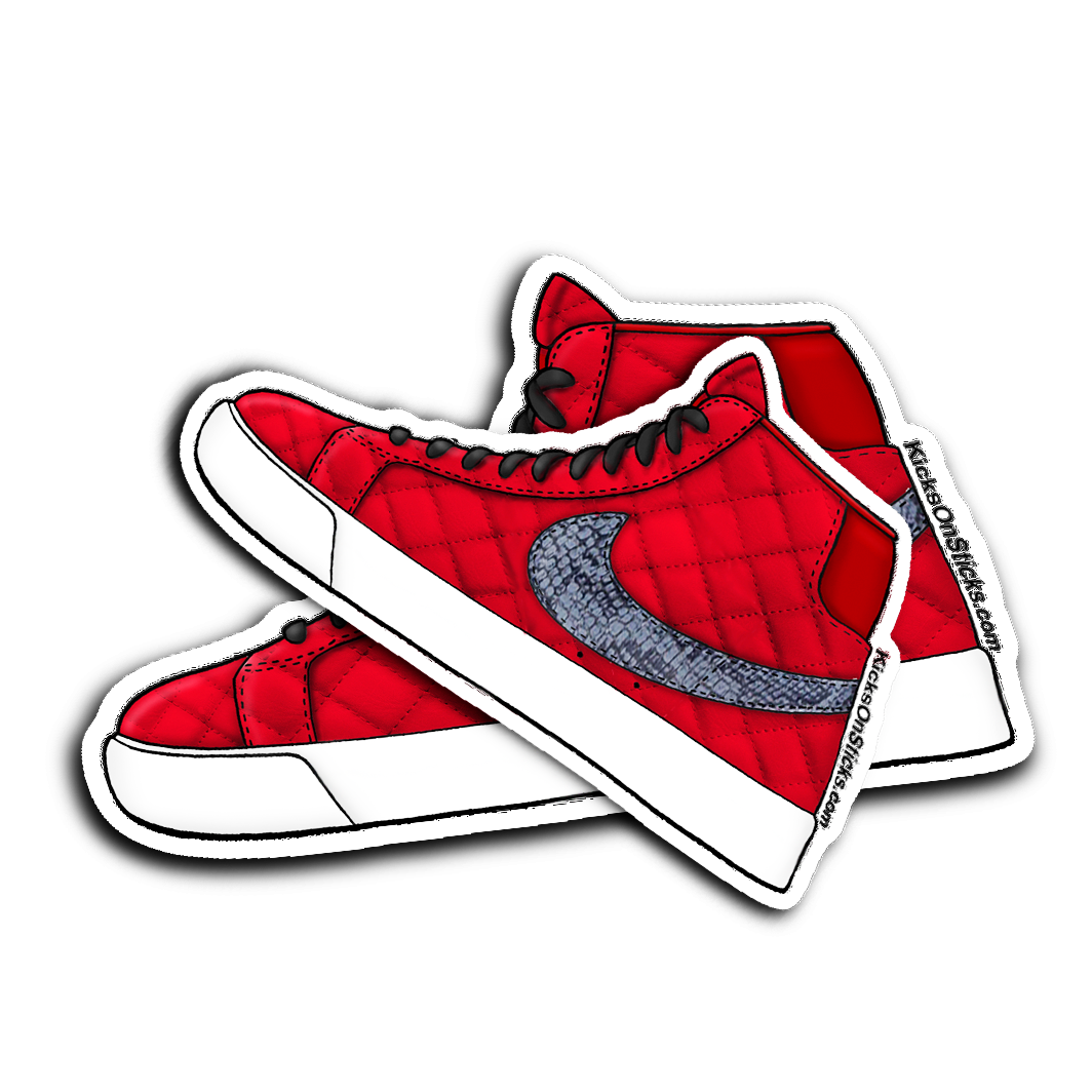 SB Blazer "Supreme Red" Sneaker Sticker