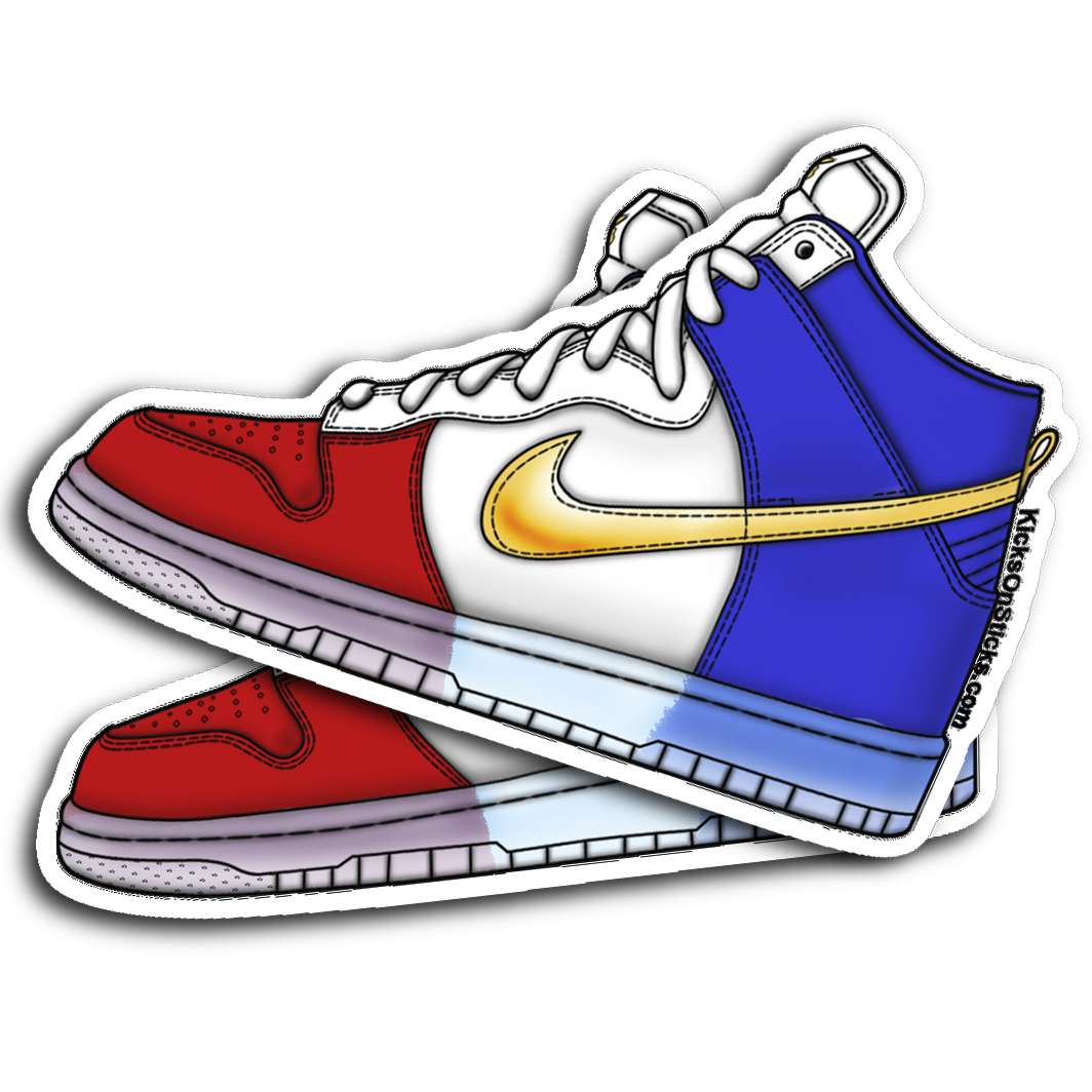 SB Dunk High "Tricolor" Sneaker Sticker