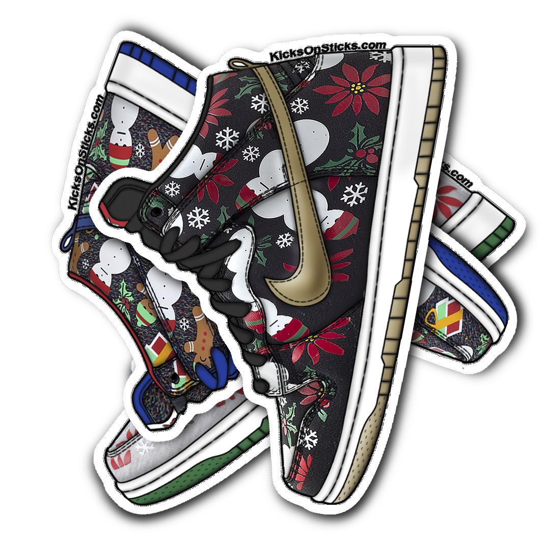 SB Dunk High "Ugly Sweater Black" Sneaker Sticker