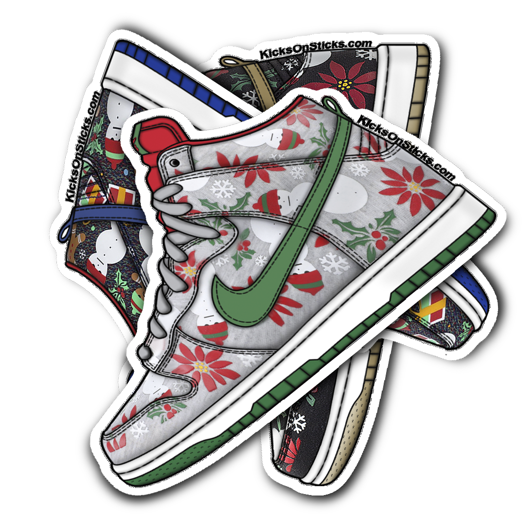 SB Dunk High "Ugly Sweater Grey" Sneaker Sticker