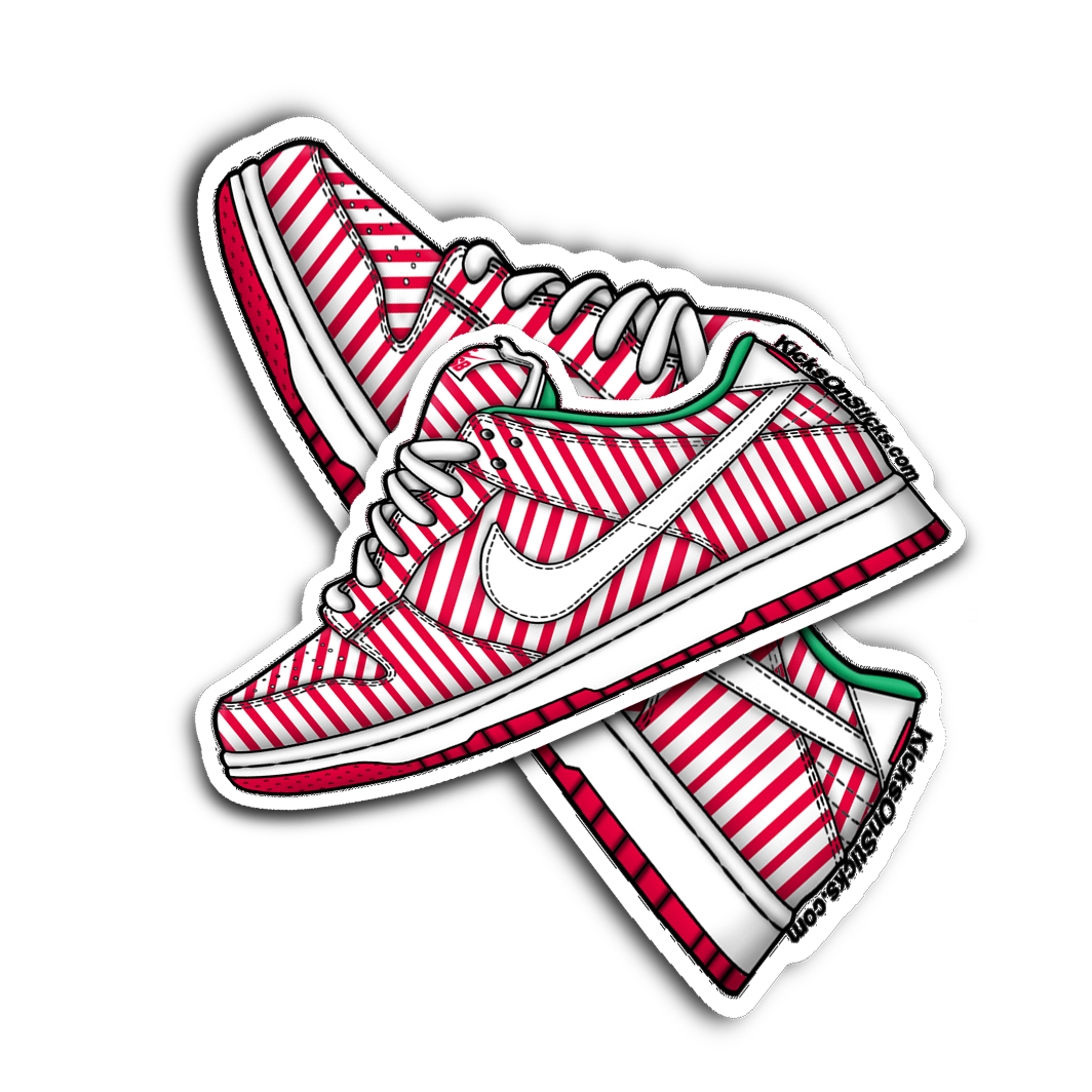 SB Dunk Low "Candy Cane" Sneaker Sticker