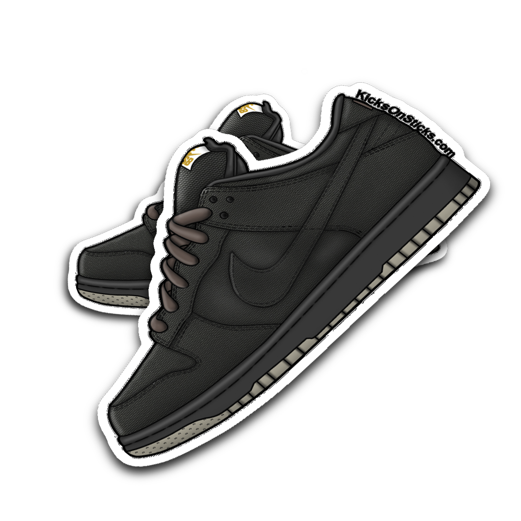 SB Dunk Low Carhartt Black Sneaker Sticker