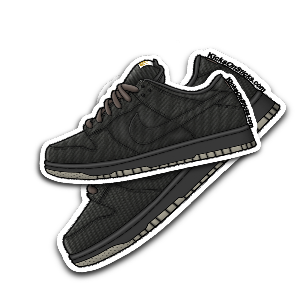 SB Dunk Low Carhartt Black Sneaker Sticker