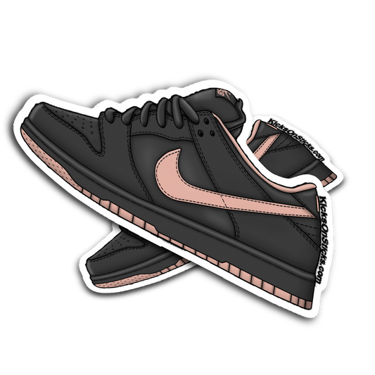 SB Dunk Low "Coral Black" Sneaker Sticker