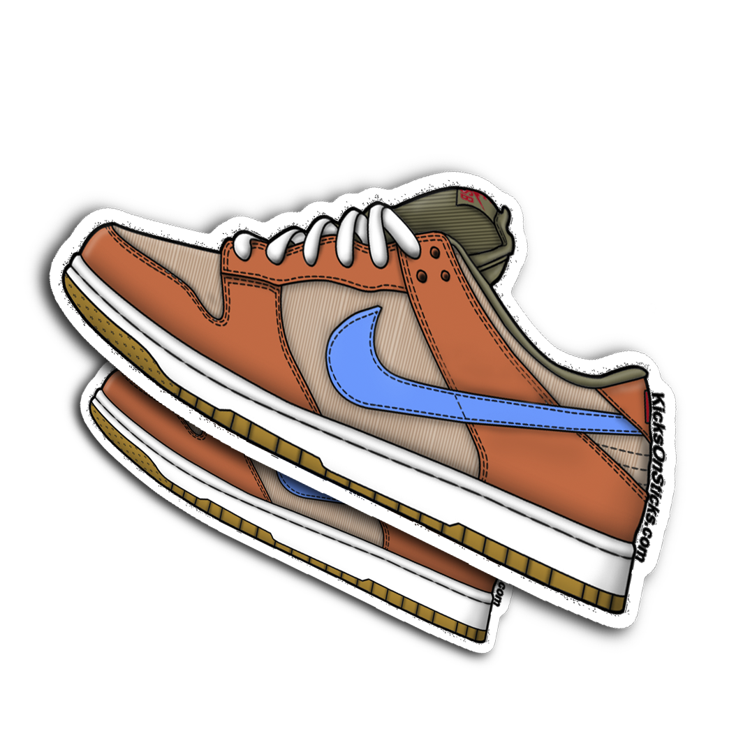 SB Dunk Low Corduroy Sneaker Sticker