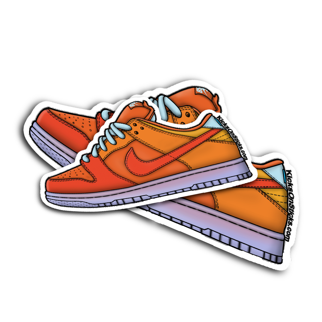 SB Dunk Low "Fire and Ice" Sneaker Sticker