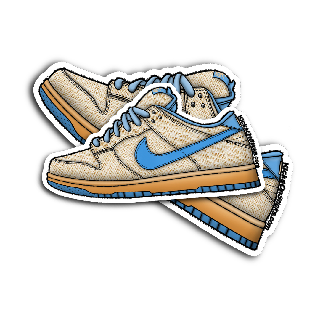 SB Dunk Low "Hemp Blue" Sneaker Sticker