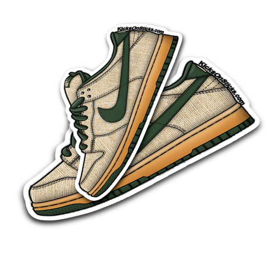 SB Dunk Low "Hemp Green" Sneaker Sticker