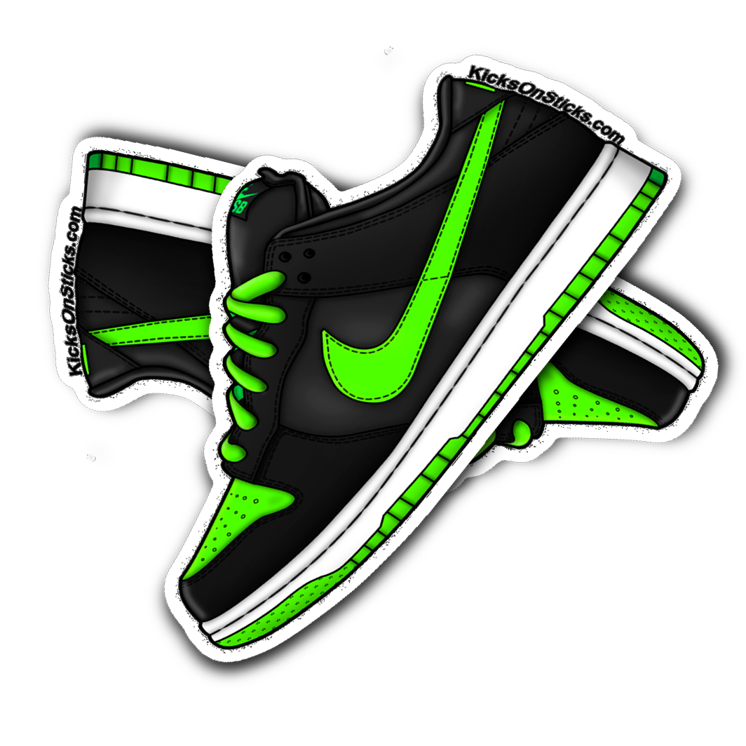 SB Dunk Low "J Pack Neon" Sneaker Sticker