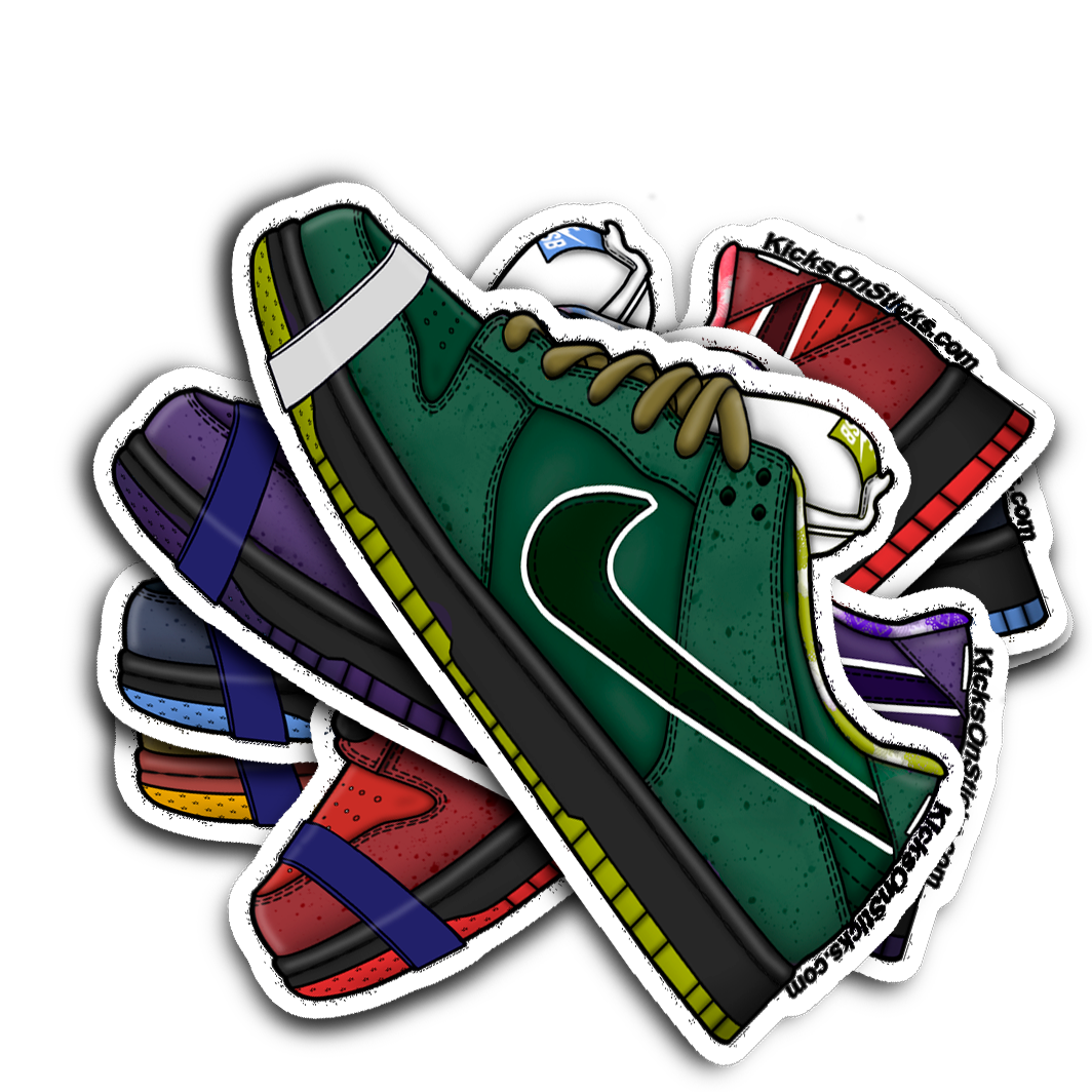 SB Dunk Low "Lobster Green" Sneaker Sticker
