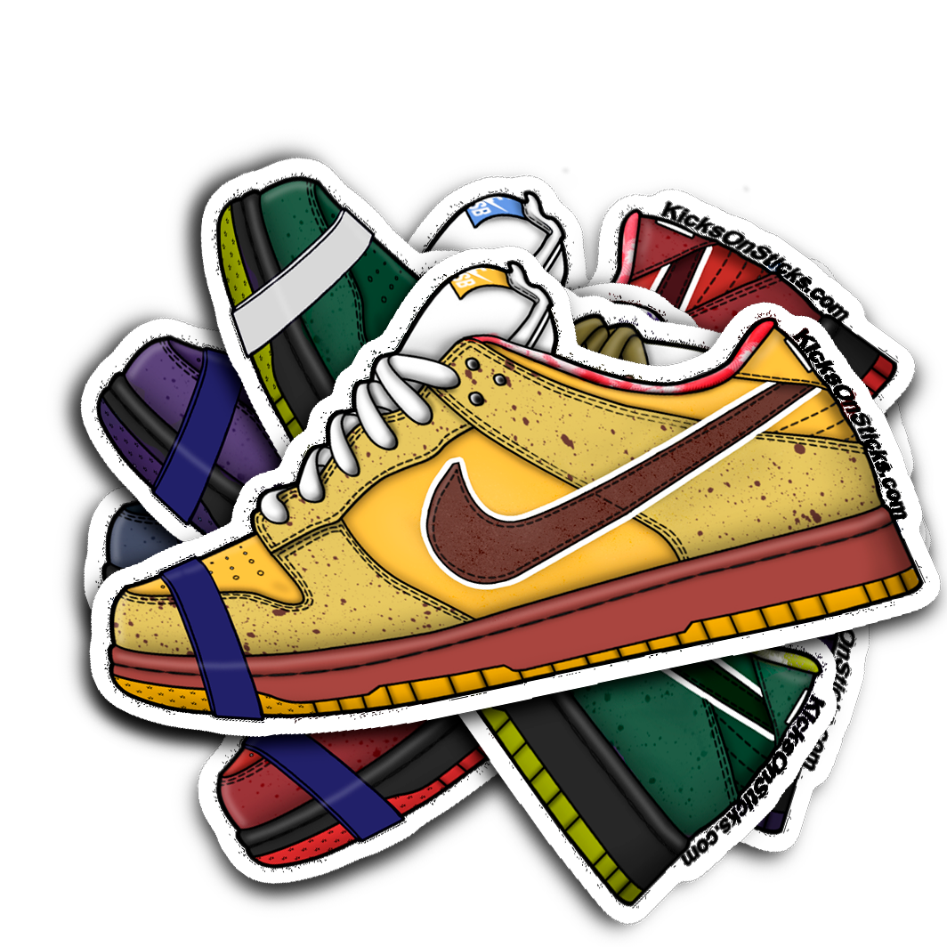 SB Dunk Low "Lobster Yellow" Sneaker Sticker
