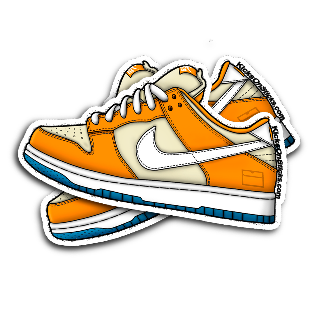 SB Dunk Low "Orange Box" Sneaker Sticker