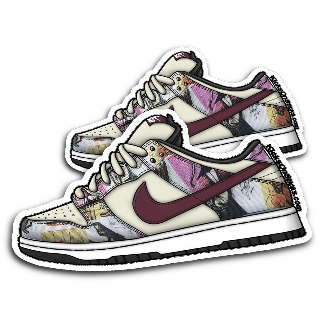 SB Dunk Low Paris Sneaker Sticker