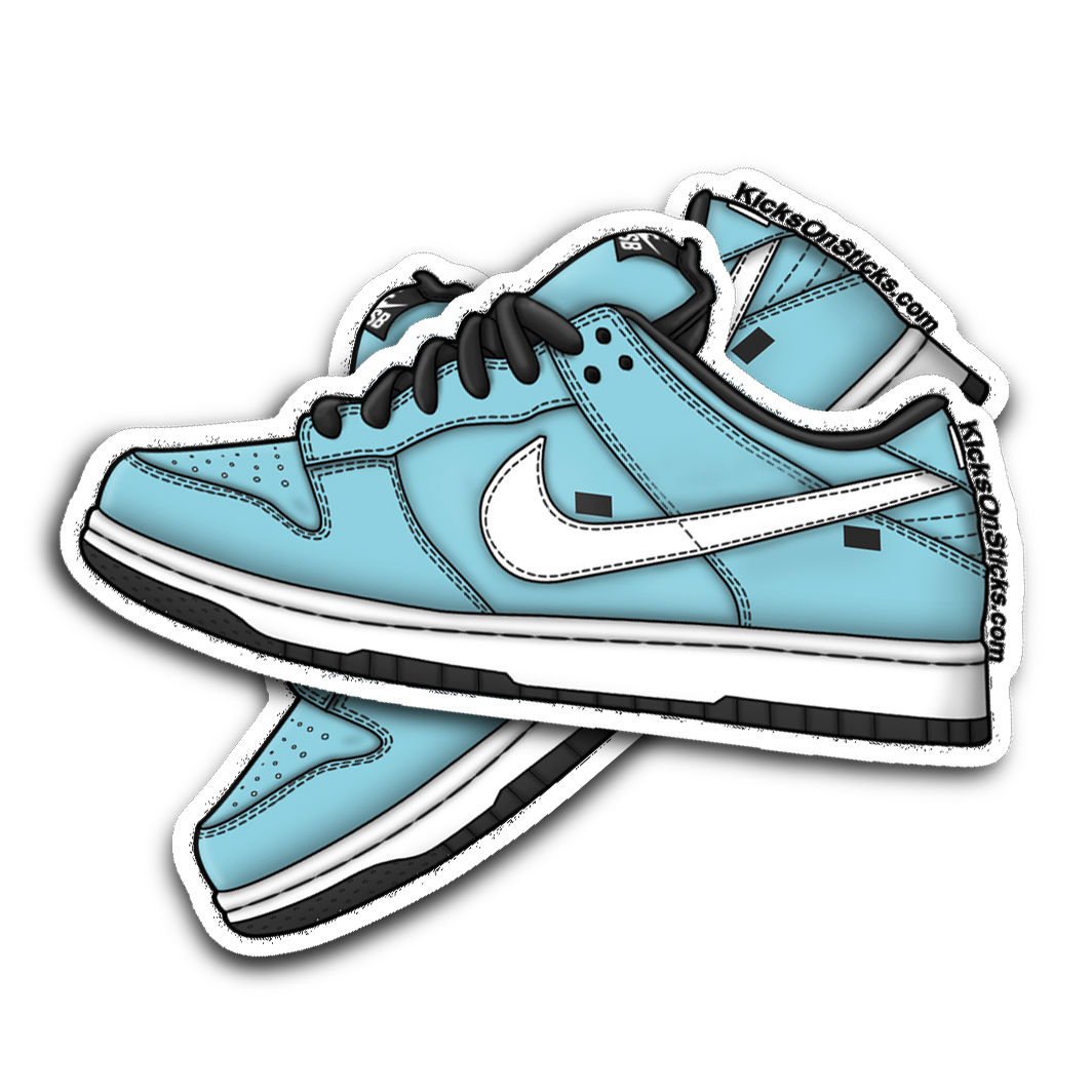 SB Dunk Low "Taxi Blue" Sneaker Sticker