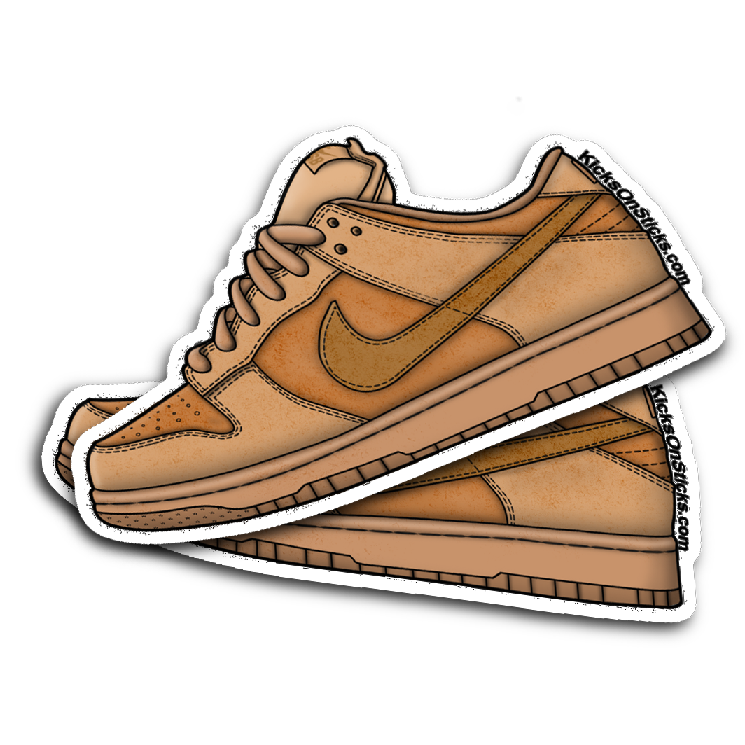 SB Dunk Low "Wheat" Sneaker Sticker